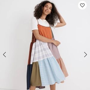 Madewell x La Réunion Upcycled Patchwork Cami Midi Dress | NWT